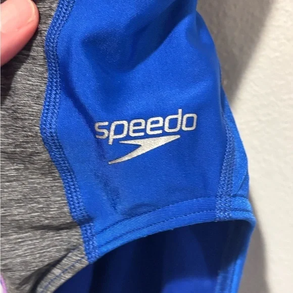 Speedo Pro LT Swimsuit in Blue and Pink 10/30 - Picture 3 of 4